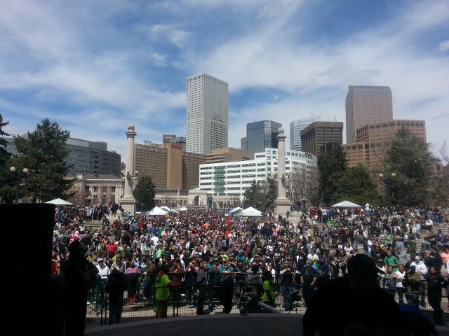 Denver 420 rally, while it lasted (facebook.com/pages/420-Rally/104447806260934)