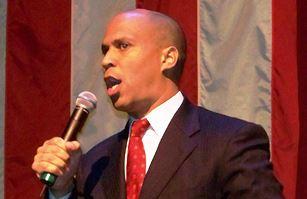 Cory Booker was among Democratic presidential contenders sparring over drug and criminal justice policy Wednesday night. (CC)
