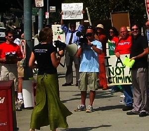 medical marijuana protest, 2006 (photo courtesy ASA)