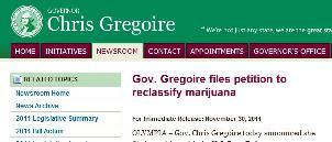 Gov. Gregoire's press release about the petition