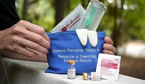 The opioid overdose reversal drug naloxone. Supplies are running short after a manufacturing problem. (Creative Commons)